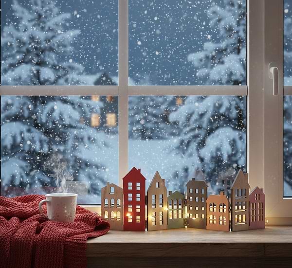 Фото - Декор New Year YES! Fun Будинки 42x13 см (975069)