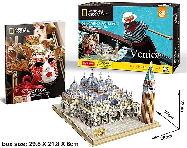 Фото - 3D пазлы Cubic Fun National Geographic ''пл.Святого Марка'' (DS0980h)