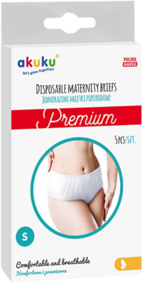 Післяпологові трусики одноразові Akuku S, 5 шт. (A0549)