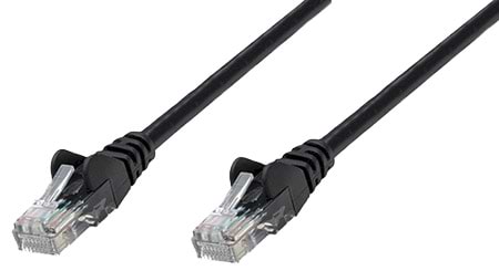 Кабель патч-корд Intellinet UTP Cat.5e 2м Black (320757) - Фото 1