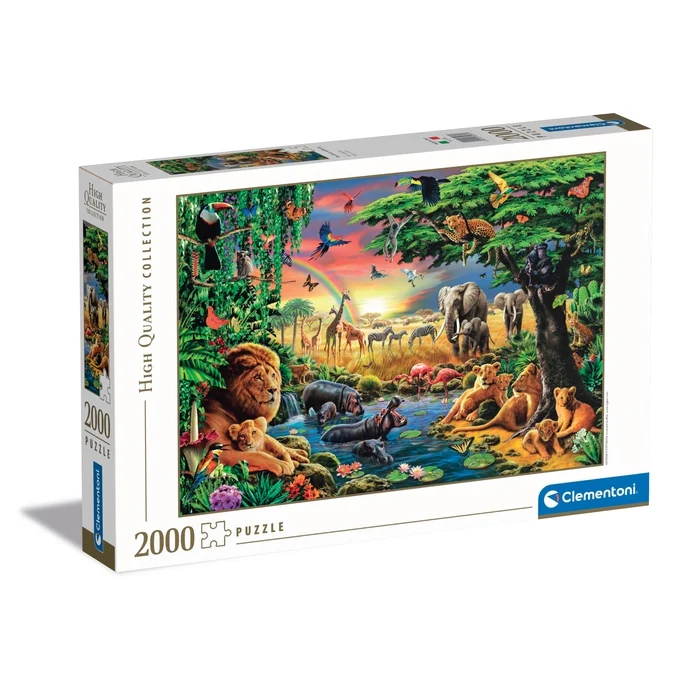 Пазли (8 +) Clementoni Африканські збори 2000 ел. (32081)