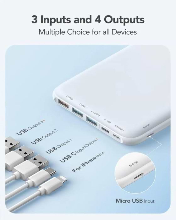 Фото - Батарея мобільна Charmast W2002C 26800mAh 15W Black (B073FJ9X2J)