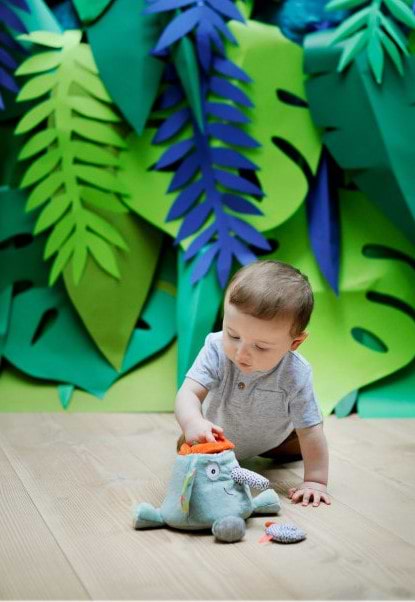 Фото - М'яка іграшка Ebulobo Слон 20 см (E80004)