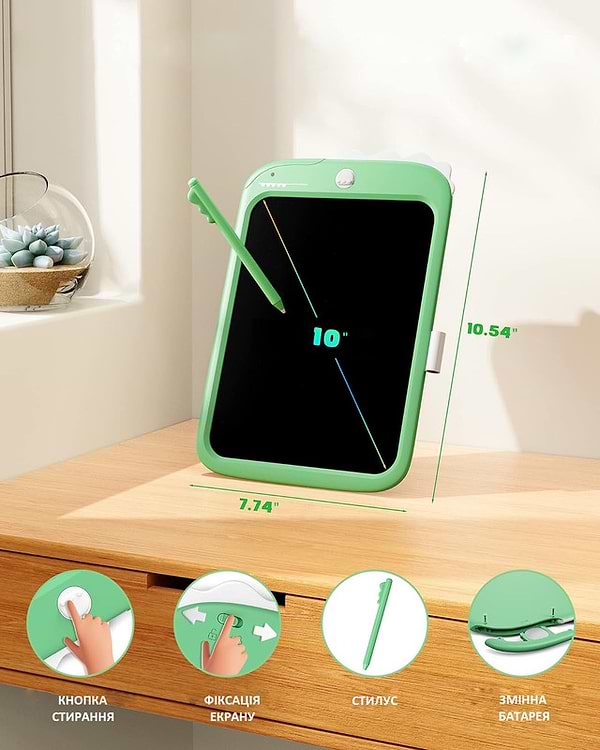 Фото - Доска Beiens Динозаврик 10 Multicolor (К1006green)