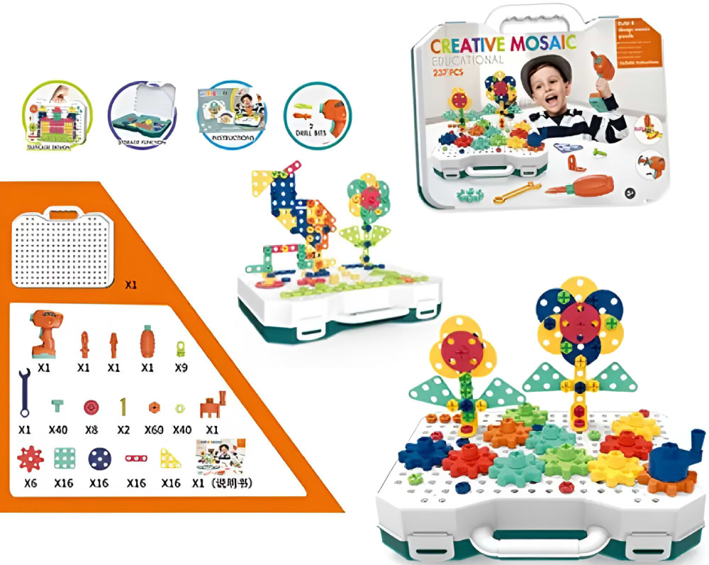 Пластиковий конструктор Beiens Юний майстер 249 елементів (ВС8826)