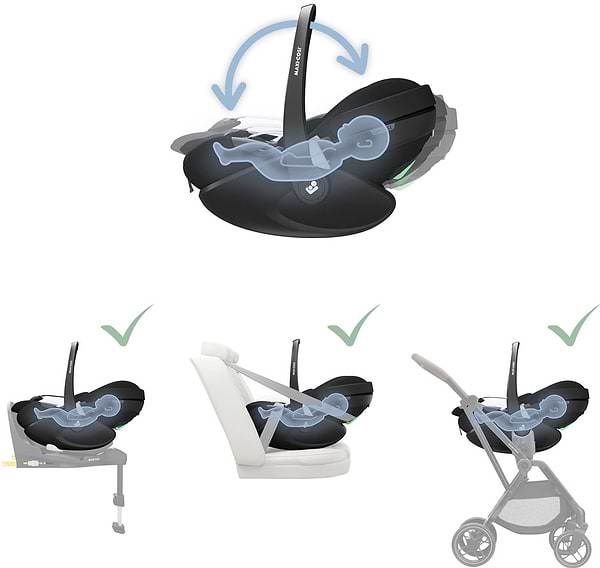 Фото - Автокрісло Maxi-Cosi Pebble 360 Pro2 Twillic Black