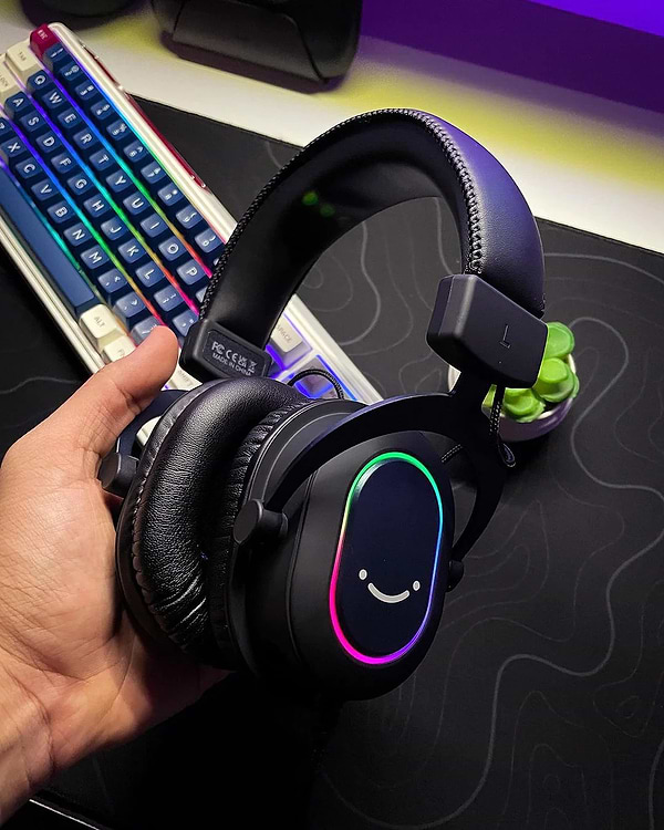 Фото - Гарнитура проводная игровая Fifine Black RGB (H6)