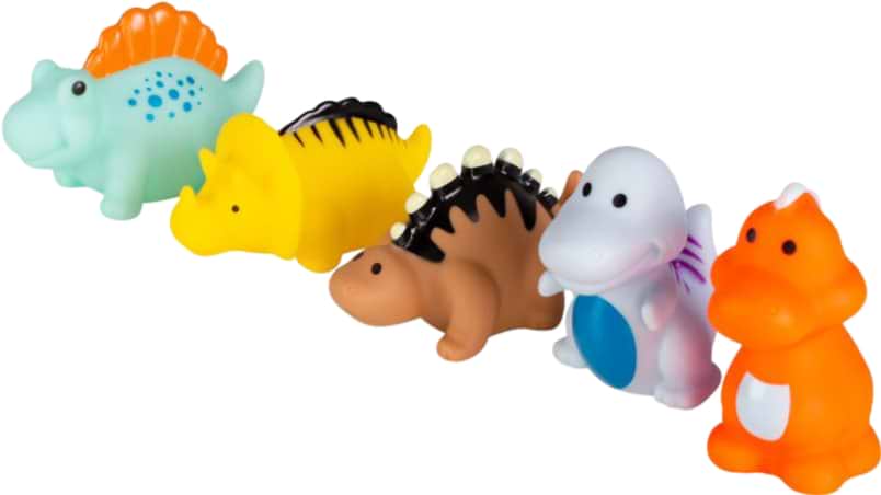 Іграшка для ванної Akuku A0169 Динозаври 5 шт.