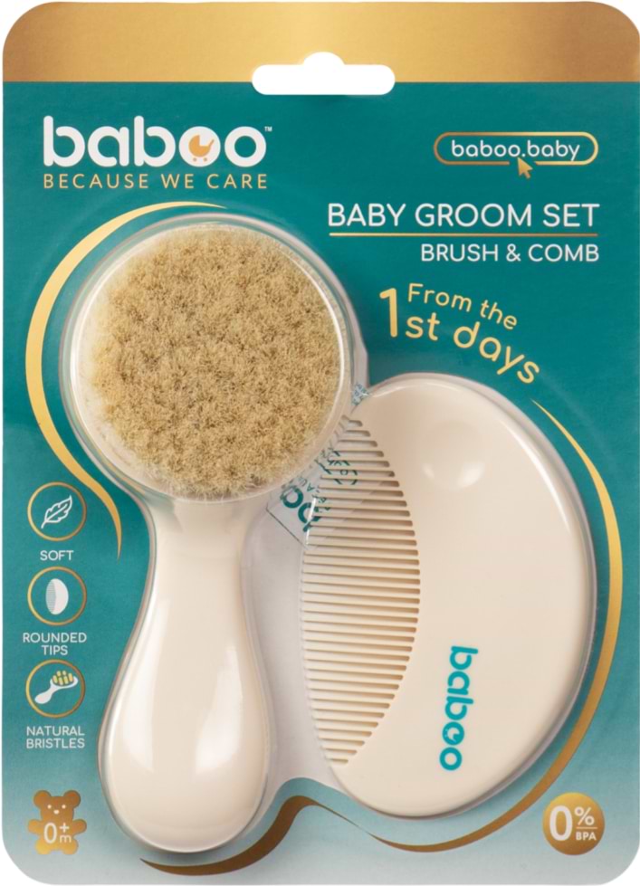 Набор по уходу за детскими волосами Baboo 0+ месяцев 12-003 (2-221)