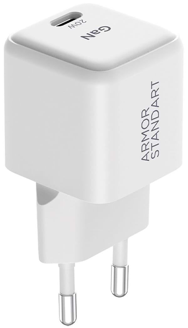 Фото - Сетевое зарядное устройство Armorstandart AR373 20W GaN Type-C White (ARM77569)