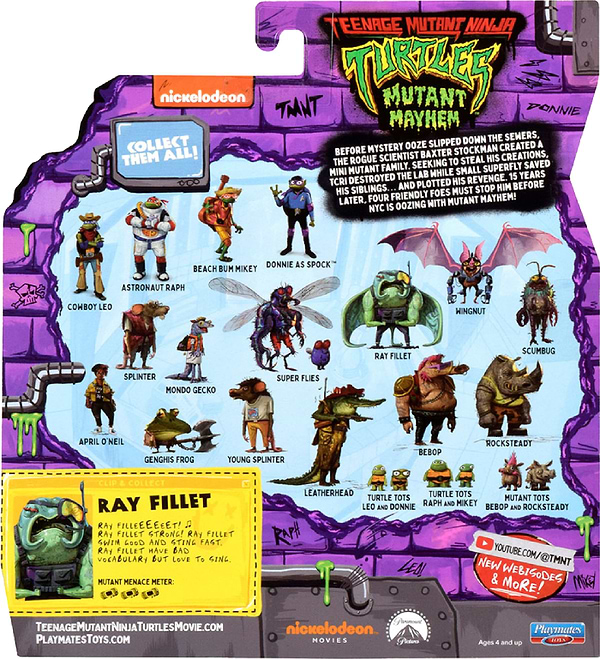 Фото - Коллекционная фигурка TMNT ЧЕРЕПАШКИ-НИНДЗЯ - РЭЙ ФИЛЛЕТ (83308)