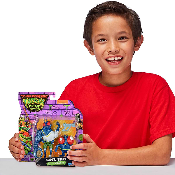 Фото - Колекційні фігурки набір TMNT ЧЕРЕПАШКИ-НІНДЗЯ - СУПЕРФЛАЙС 2 шт. (83481)