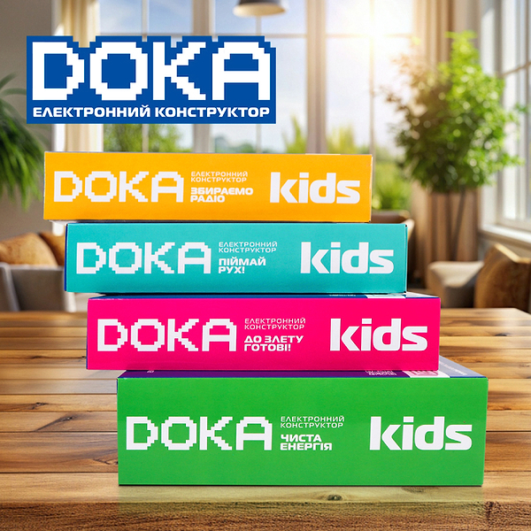Фото - Електронний конструктор DOKA ЗБИРАЄМО РАДІО (D70703)
