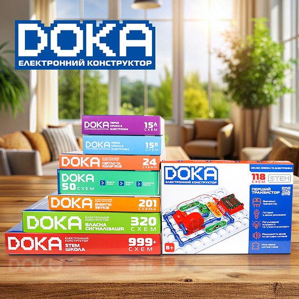 Фото - Електронний конструктор DOKA 118 СХЕМ (D70701)