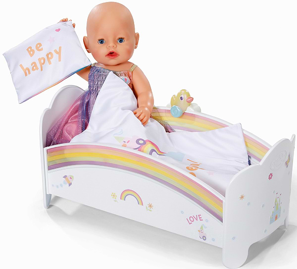 Фото - Меблі і будиночки для класичної ляльки Baby Born СОН НА РАДУГІ (835999)