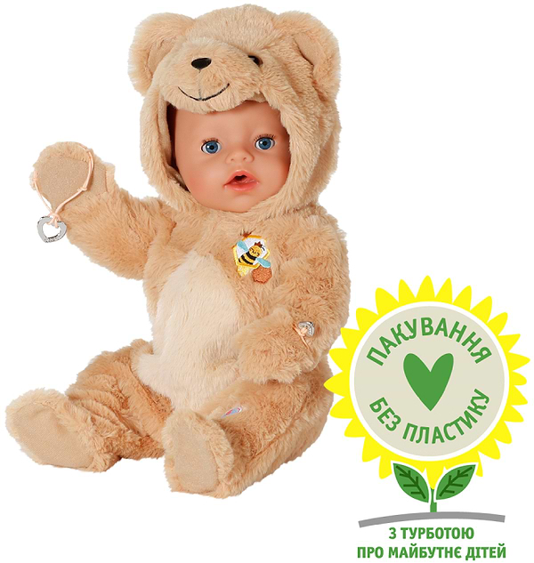 Фото - Кукла Baby Born ЭММА В КОСТЮМЕ МИШКИ (837115)