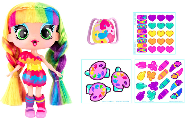 Фото - Коллекционная кукла DECORA GIRLZ ДИЗАЙНЕРСКИЙ МАГАЗИН НАКЛЕЕК (D1009)