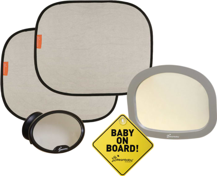 Зеркало для контроля за ребенком DreamBaby G2288BB + шторка + знак