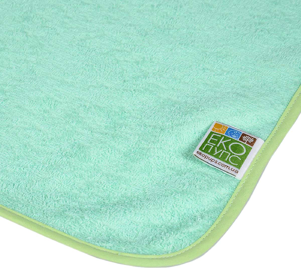 Фото - Пелюшка багаторазова водонепроникна ЕКО ПУПС Jersey Classic 50х70 см зелений (ПЕЛ-5070хбтрз)
