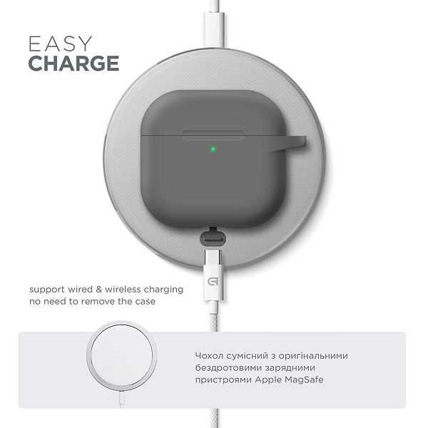 Фото - Чехол для наушников Armorstandart Hang Case for Apple AirPods 4 Advanced ash (ARM81278)