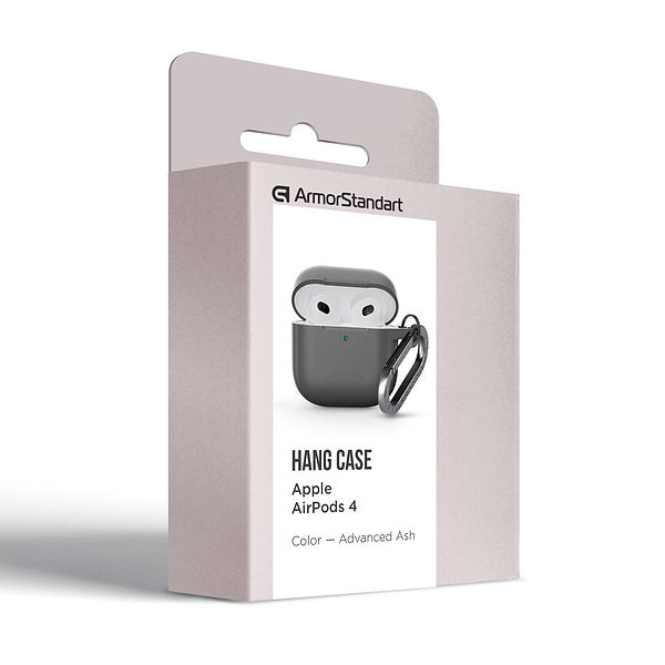 Фото - Чехол для наушников Armorstandart Hang Case for Apple AirPods 4 Advanced ash (ARM81278)