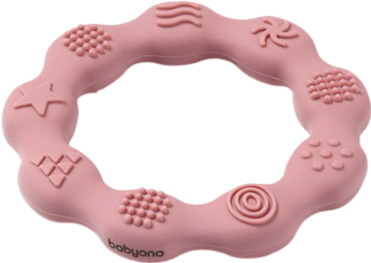 Прорезыватель BabyOno Кольцо розовое (825/02)
