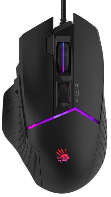 Мышь проводная игровая Bloody W95 Max Black - Фото 1