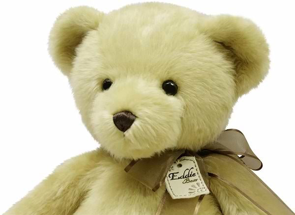 Фото - М'яка іграшка Aurora Ведмідь бежевий з бантом 43 см (130025A)