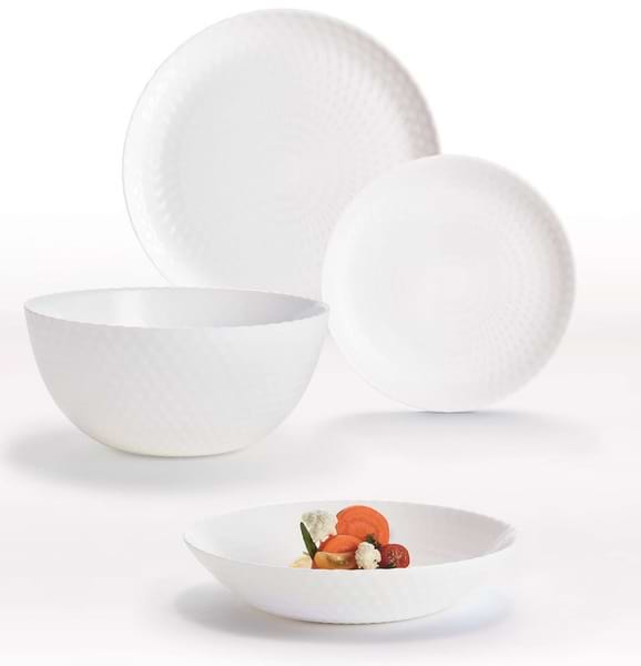 Столовий сервіз Luminarc Pampille White 19 пр. (Q6158)