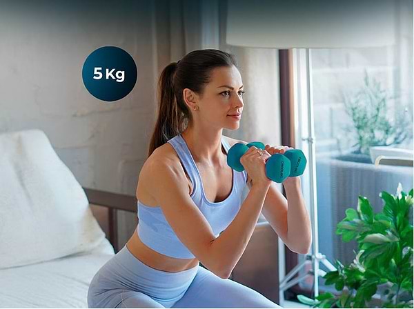 Фото - Набір гантель Cecotec Drumfit 500 DoubleNeo 2 шт. по 5 кг (CCTC-07202)