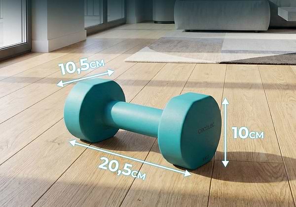 Фото - Набір гантель Cecotec Drumfit 500 DoubleNeo 2 шт. по 5 кг (CCTC-07202)