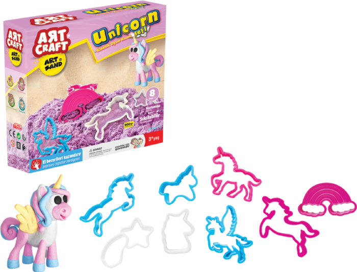 Кинетический песок dede Единорог Art Craft 500 г (03611)