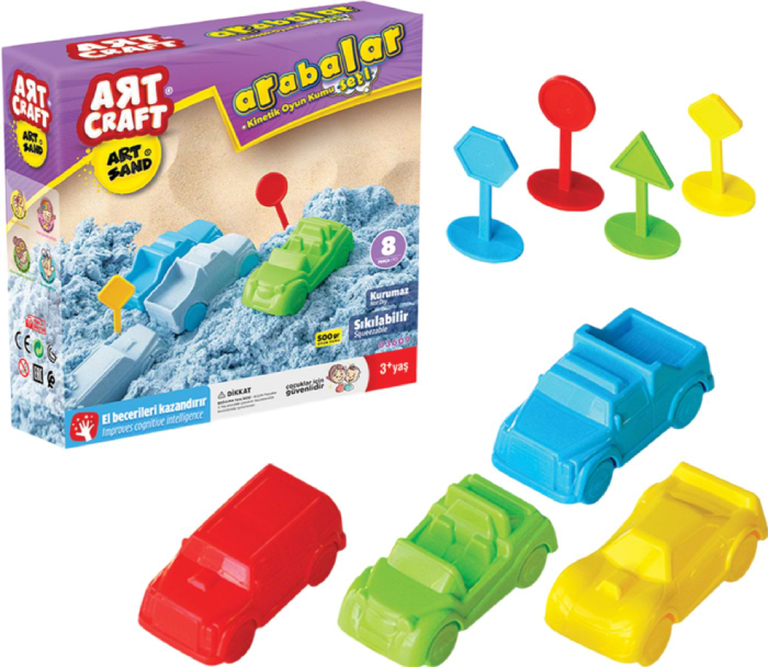 Кинетический песок dede Машины Art Craft 500 г (03609)