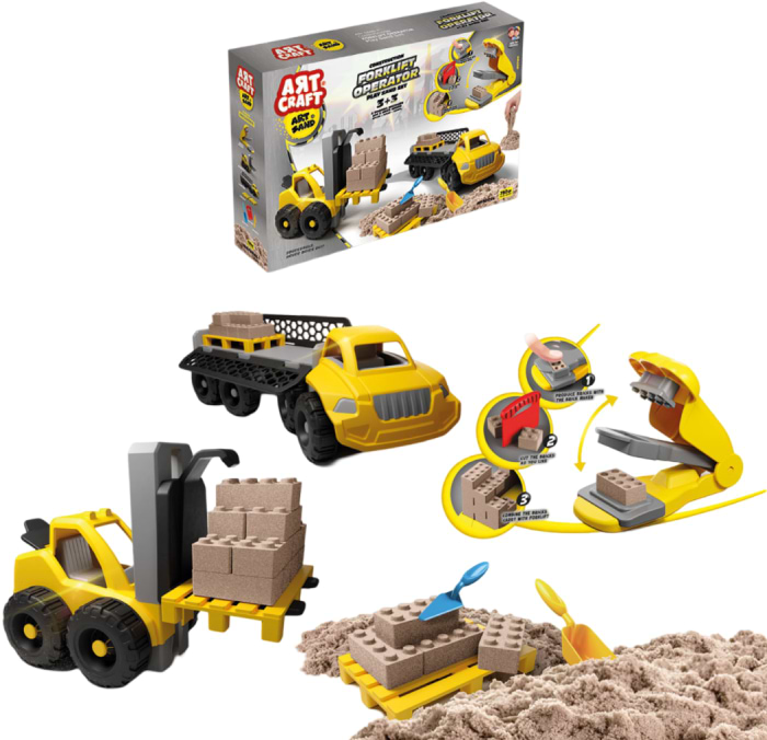 Кинетический песок dede Погрузчик Art Craft 750 г (03744)