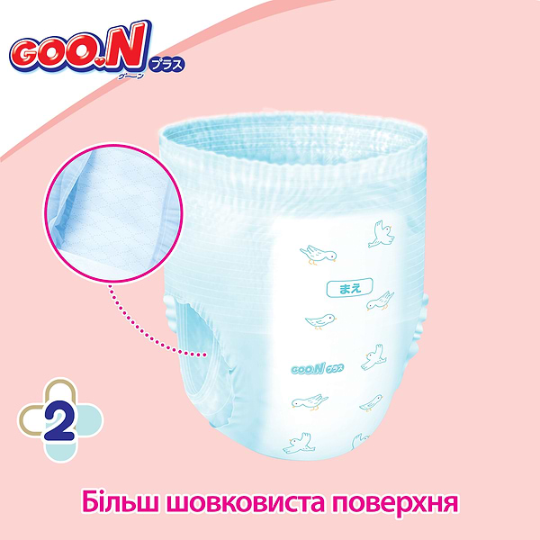 Фото - Одноразові підгузки-трусики Goo.N Plus Размер М (6-12 кг.), 52 шт. (21001085)
