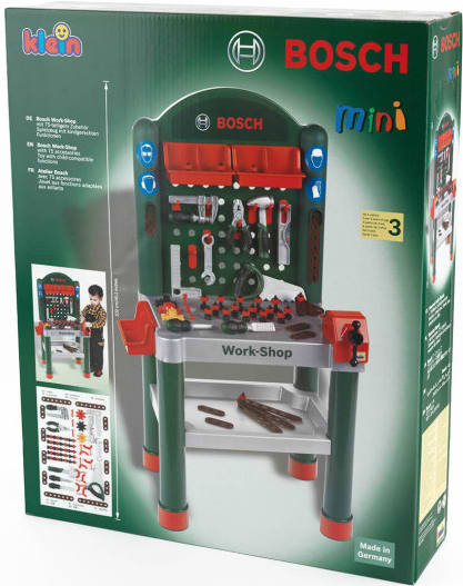 Фото - Сюжетно-рольова гра. Набір-професій Klein Майстерня з 79 частин Bosch Mini (8320)
