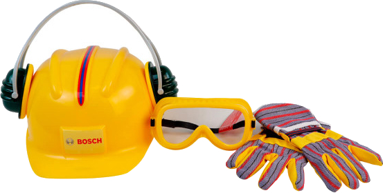 Фото - Сюжетно-рольова гра. Набір-професій Klein Набір аксеуарів з шоломом Bosch Mini (8537)