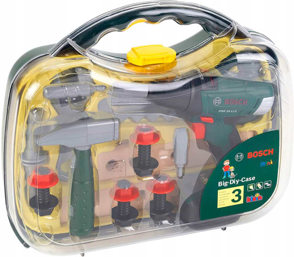 Фото - Сюжетно-рольова гра. Набір-професій Klein Набір «Зроби сам» з шурупокрутом Bosch Mini (8584)