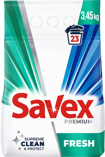 Стиральный порошок SAVEX 2in1 Fresh automat 3,45 кг (3800024047930)