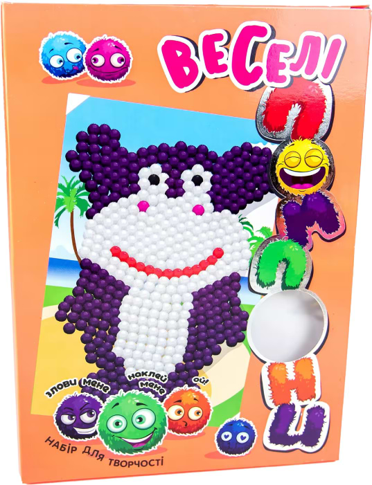 Купити Набір для виготовлення аплікацій Strateg Веселі помпони - бегемот (укр.) (30993) - Фото 1 Набір для виготовлення аплікацій Strateg Веселі помпони - бегемот (укр.) (30993) - Фото 1