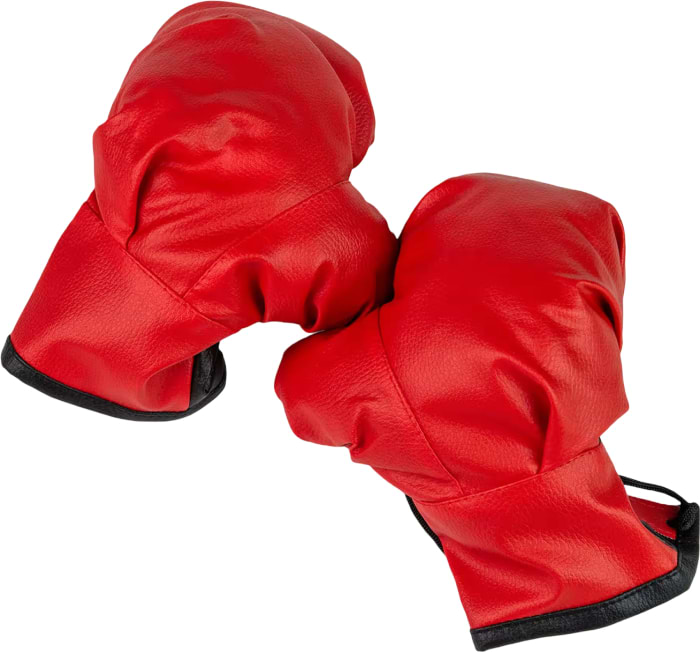 Бокс Strateg Боксерские перчатки NEW красно-черные (2077)