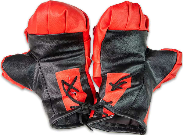 Фото - Бокс Strateg Боксерські рукавички NEW червоно-чорні (2077)