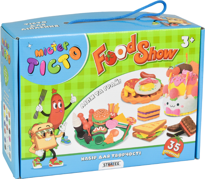 Лепка из теста Strateg Мистер тесто Food Show укр. (41018)