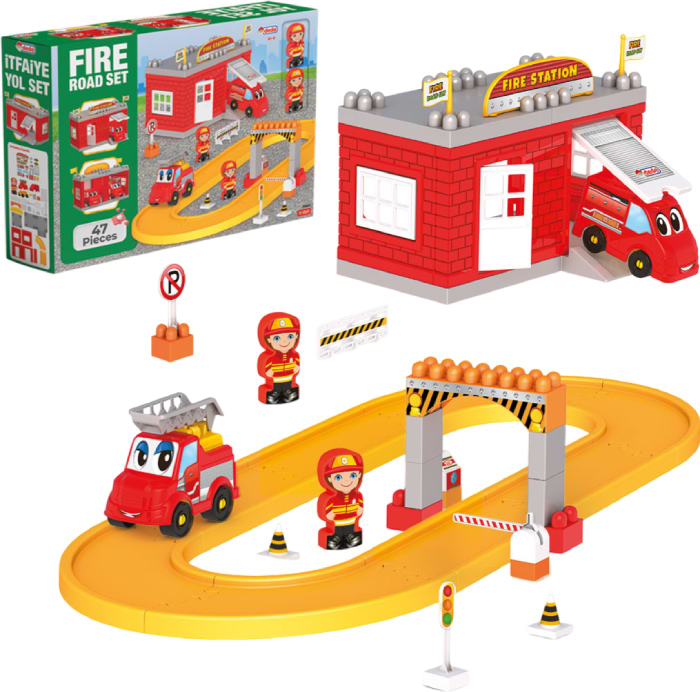 Пластиковий конструктор dede Пожежна частина 47 ел. (03323)