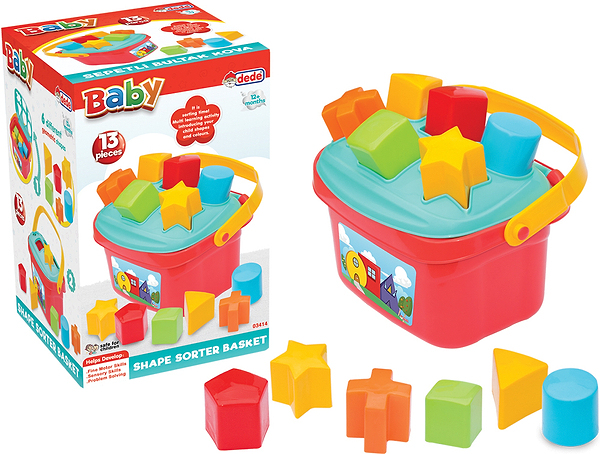 Фото - Сортер dede корзина (геометрические фигуры) (03414)