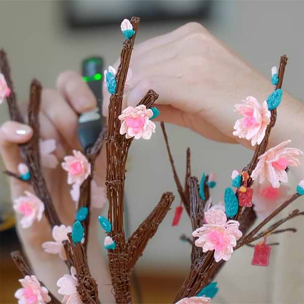 Фото - 3D-ручка 3Doodler Flow для проф. використання – СИНЯ (8 стрижнів, аксесуари) (FLOW-INTL)