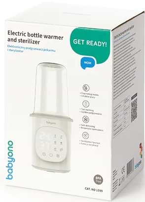 Фото - Подогреватель детских бутылочек стационарный BabyOno с функцией стерилизации (1599)