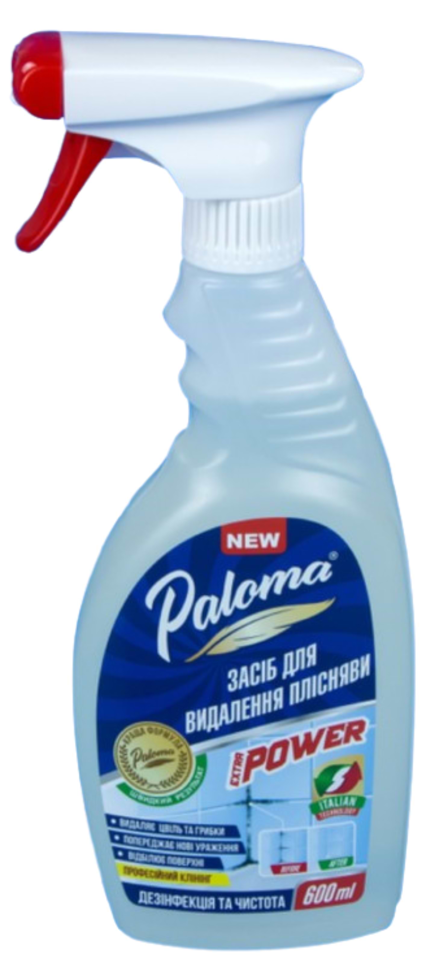 Засіб для миття у ванній кімнаті Paloma Extra Power для видалення плісняви 600 мл (PE50748)