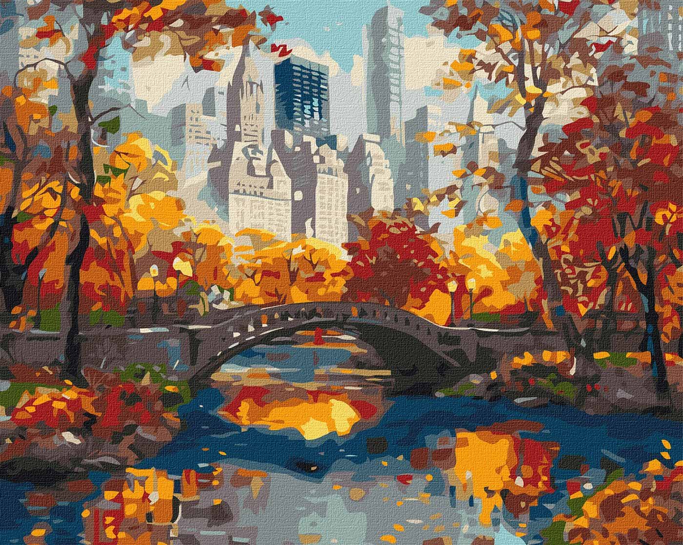 Картина по номерам Ideyka Золотой парк ©art_selena_ua 40х50 см (KHO3656) - Фото 1