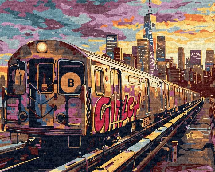 Картина за номерами Ideyka Наземна станція ©art_selena_ua 40х50 см (KHO5127) - Фото 1